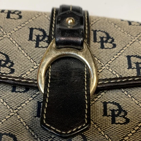 Dooney & Bourke Black and Beige Crossbody Bag - Picture 2 of 5